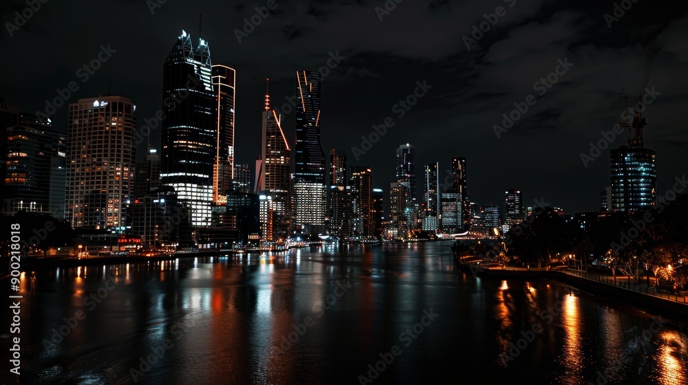 Fototapeta premium brisbane electrical background black 