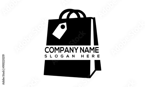 Online shopping logo. E-commerce logo. Minimalist logo.