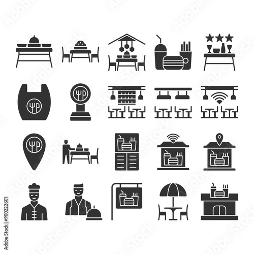 Restaurant Icon Set