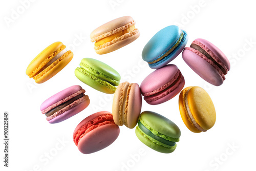 Wallpaper Mural 
Colorful heart-shaped macaron cake floating in the air, isolated on a transparent background.



















 Torontodigital.ca