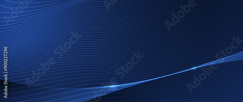 Vector abstract dynamic, wave particle and dot. Illustration technology background with dynamic mesh, flow particles design for banner, wallpaper. Futuristic, digital datum network and science concept