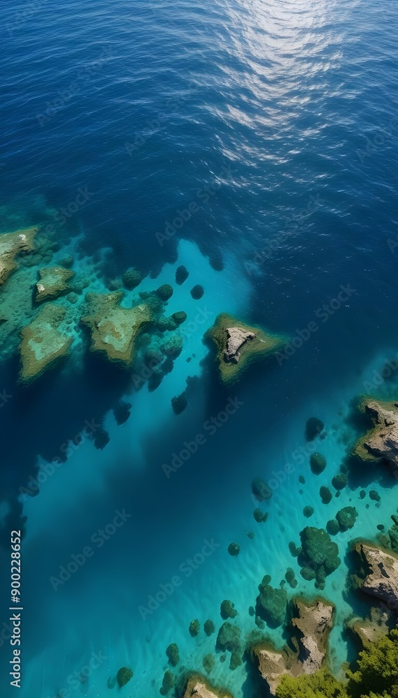 Fototapeta premium Beautiful sea beach wallpaper