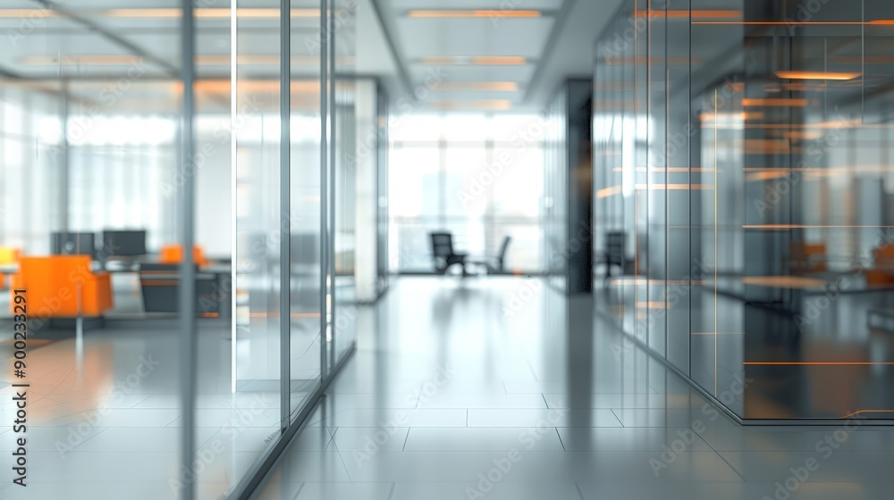 A large open office space with a lot of glass windows and a lot of chairs A large open office space with a lot of glass windows and a lot of chairs
