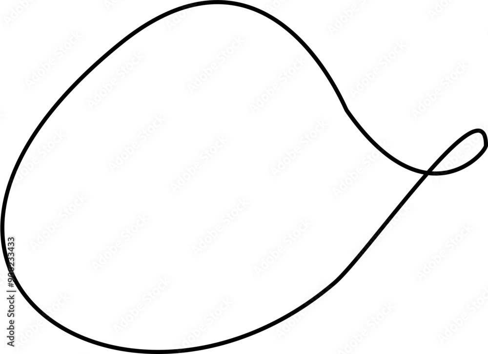 Organic circle thin line decorative design element vector Organic circle thin line decorative design element vector
