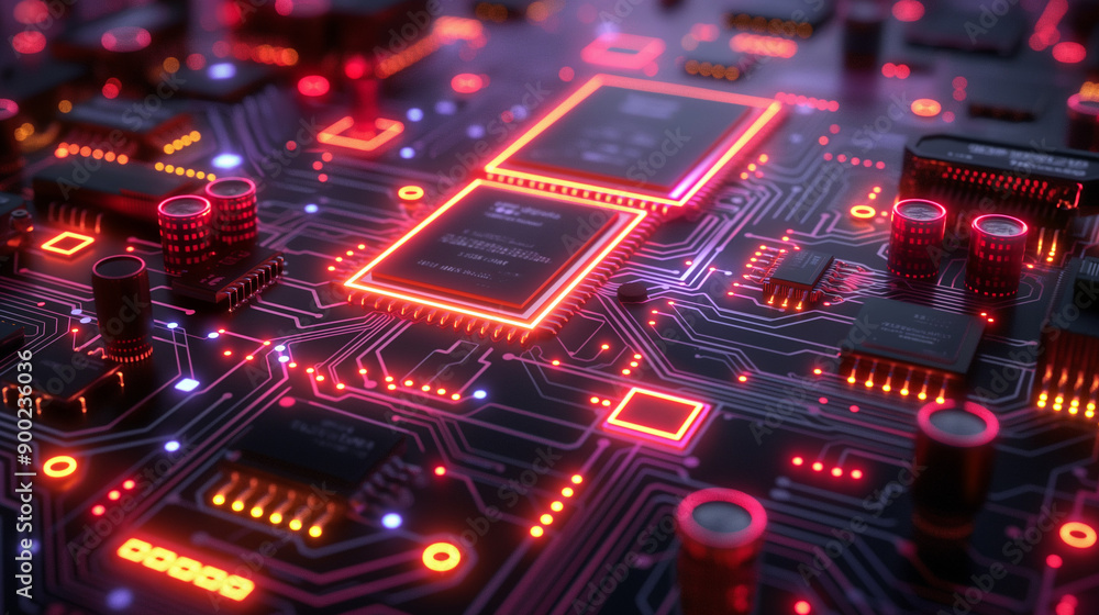 blueprint of a next-generation computer chip with active circuits blueprint of a next-generation computer chip with active circuits