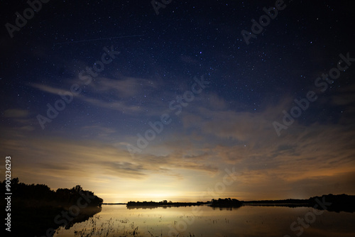 Lake Mietkowskie, Lower Silesia, long exposure.