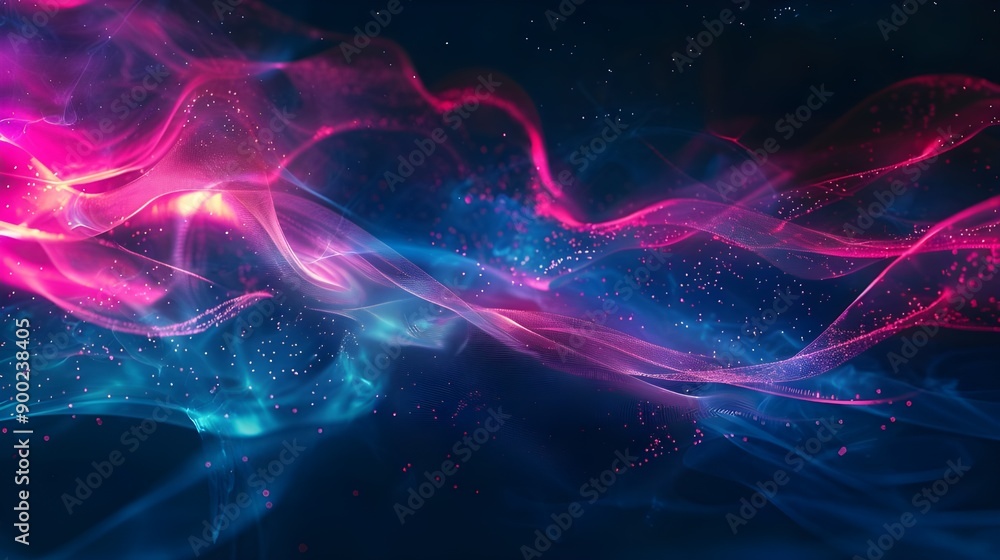 Abstract dynamic wave energy visual vector. Ganerative AI Abstract dynamic wave energy visual vector. Ganerative AI