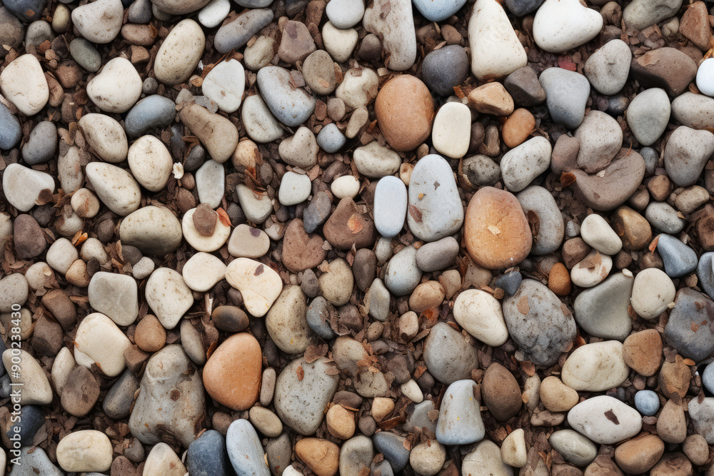 Processed collage of wet pebble stones on asphalt texture. Background for banner, backdrop Processed collage of wet pebble stones on asphalt texture. Background for banner, backdrop