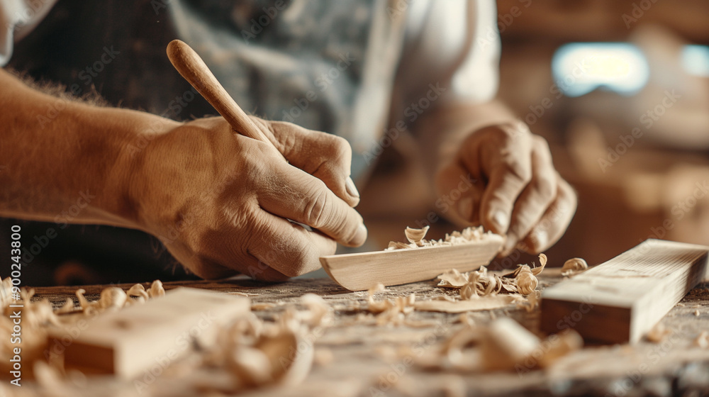 木工職人の手作業 - 彫刻と工芸の現場 木工職人の手作業 - 彫刻と工芸の現場