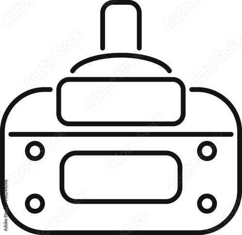 Radio control panel with antenna for controlling toys or drones