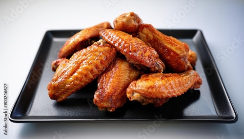 Deep-fried chicken wings, a popular comfort food. Crunchy skin, tender meat. Often enjoyed as a snack or with meals. Versatile and satisfying.