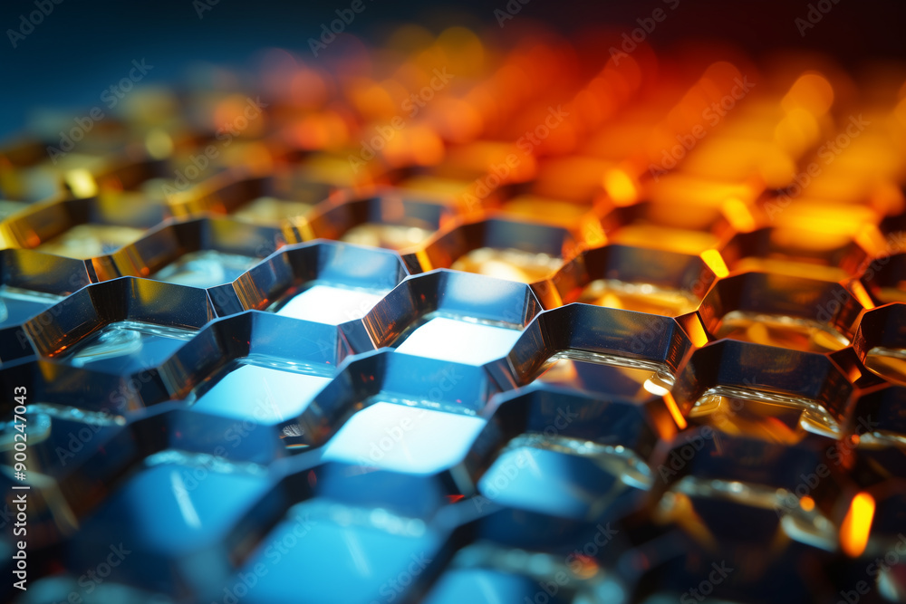 Abstract colourful hexagons pattern background for design.Hi-tech science and research concept innovation. Abstract colourful hexagons pattern background for design.Hi-tech science and research concept innovation.