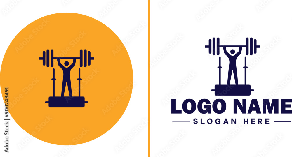 CrossFit Gym icon Functional fitness center HIIT gym Cross-training facility flat logo sign symbol editable vector CrossFit Gym icon Functional fitness center HIIT gym Cross-training facility flat logo sign symbol editable vector