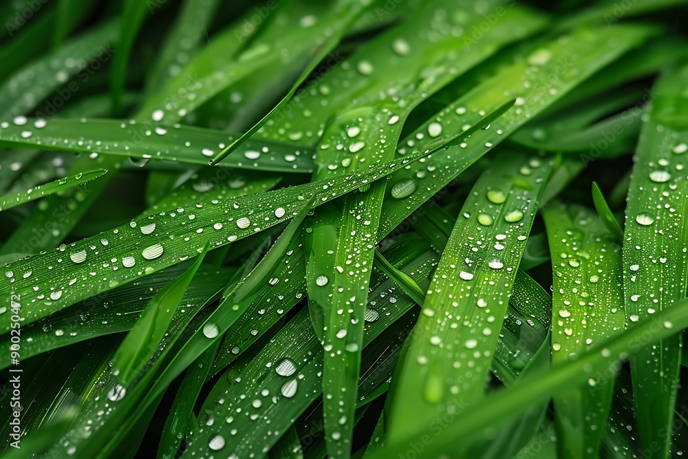 A close-up shot of dew drops on green grass blades, symbolizing the freshness and renewal of friendships. A close-up shot of dew drops on green grass blades, symbolizing the freshness and renewal of friendships.