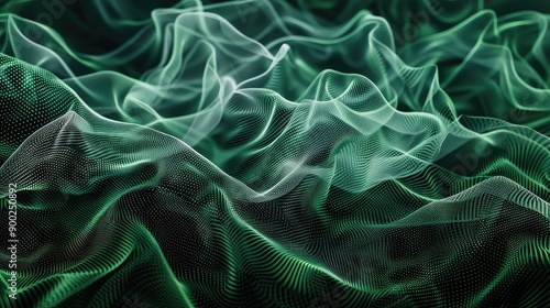 Texture Holographic Green Black. Generative AI