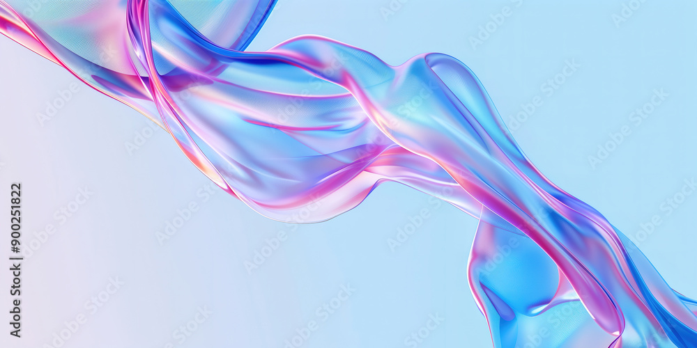 A flowing, colorful abstract fabric wave with vibrant hues of blue, purple, and pink set against a gradient background. A flowing, colorful abstract fabric wave with vibrant hues of blue, purple, and pink set against a gradient background.