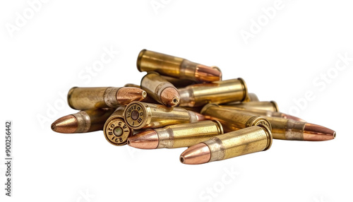 bullets on white background