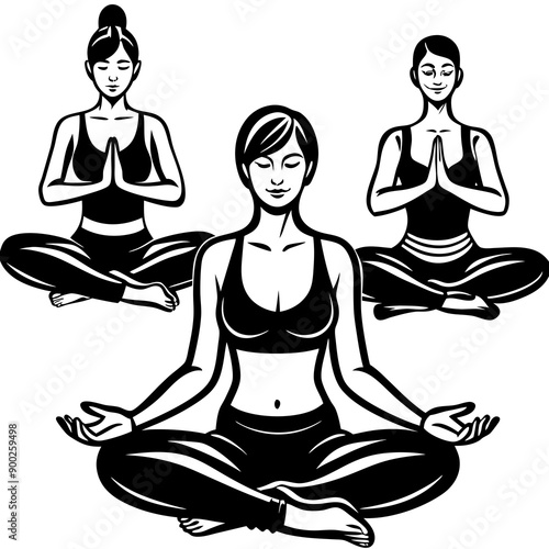 Yoga Poses Vector