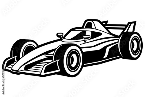 
Silhouette racing car vector, old racing car vector graphic 