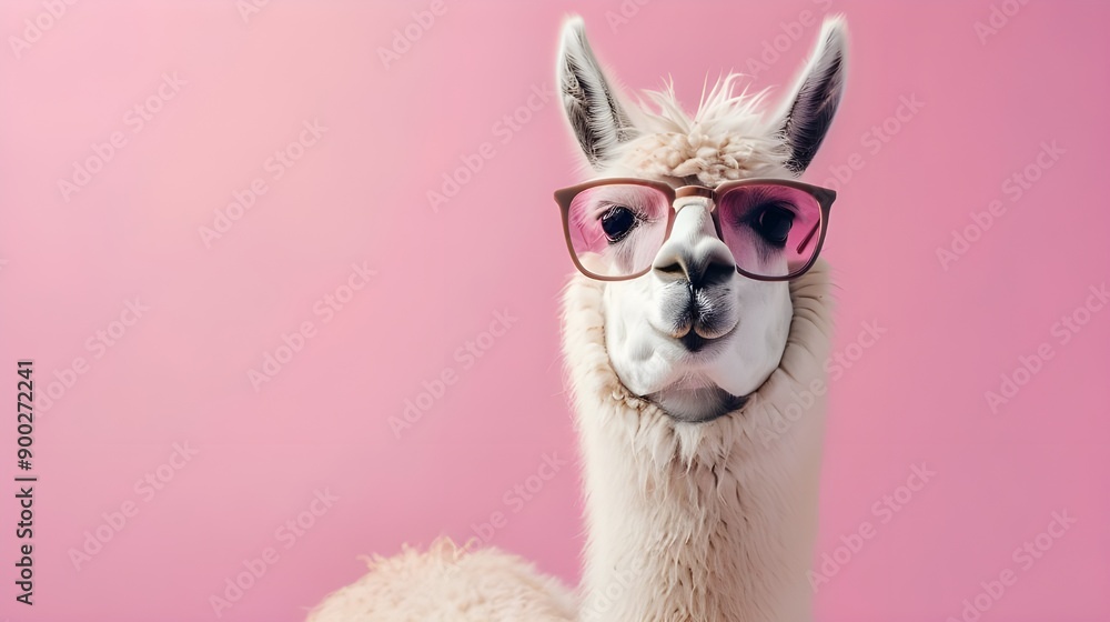 Fototapeta premium Llama in Sunglasses