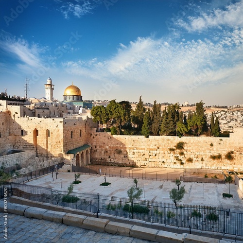 Jerusalem city centre, AI generated