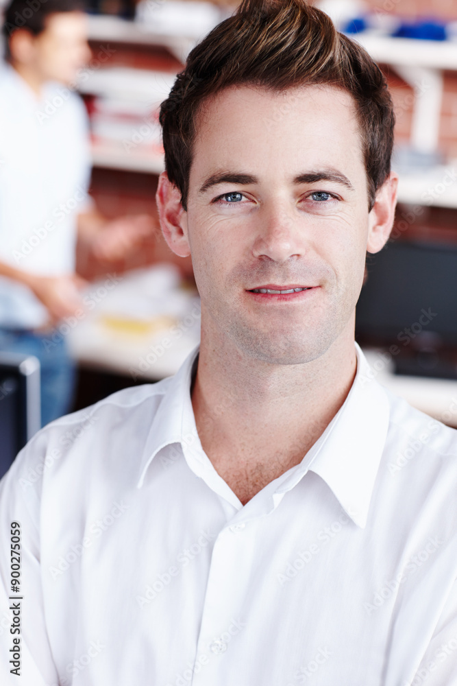 Accounting, smile and portrait of business man in office for audit, finance or wealth management. Bookkeeping, face and financial with happy accountant in workplace for payroll or tax reporting Accounting, smile and portrait of business man in office for audit, finance or wealth management. Bookkeeping, face and financial with happy accountant in workplace for payroll or tax reporting