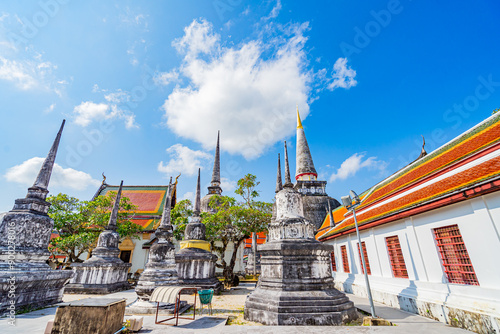 Obraz na plátne View of Wat Phra Mahathat Woramahawihan Nakhon Si Thammarat province, The famous