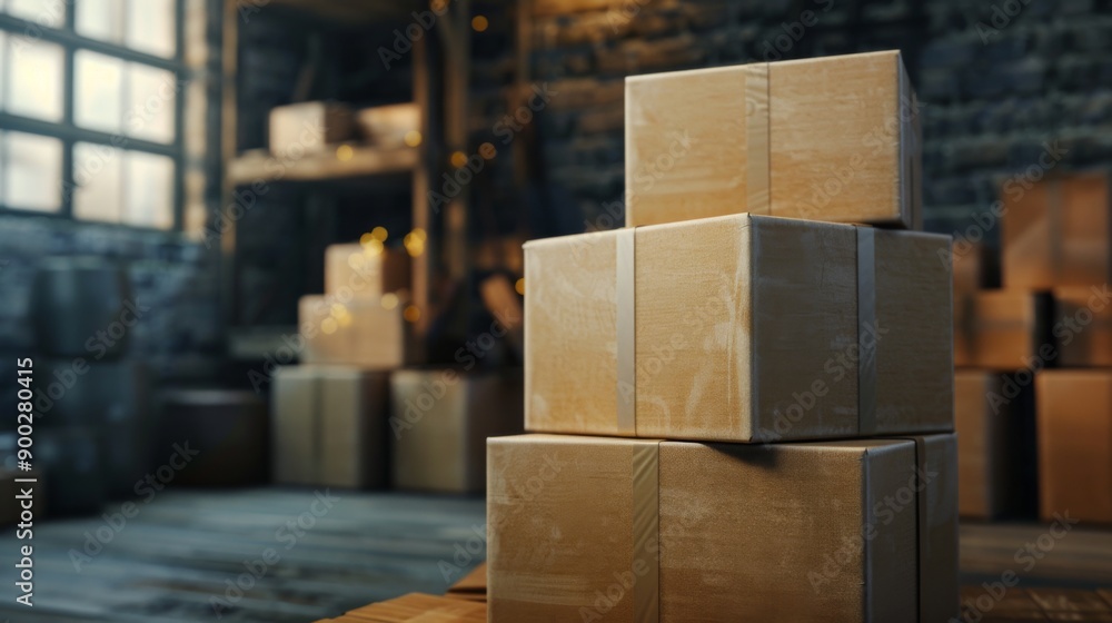 box package delivery cardboard carton stack box package delivery cardboard carton stack