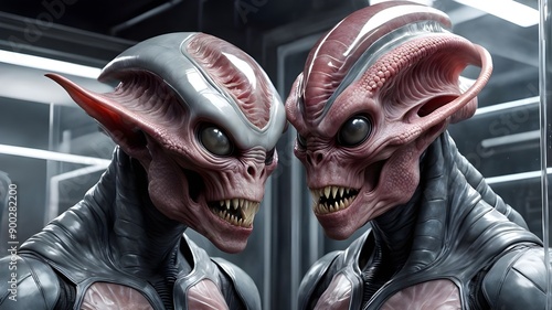 portrait of two aliens 