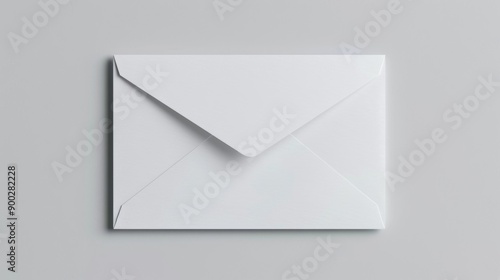 envelope template letter mock up branding a blank white background