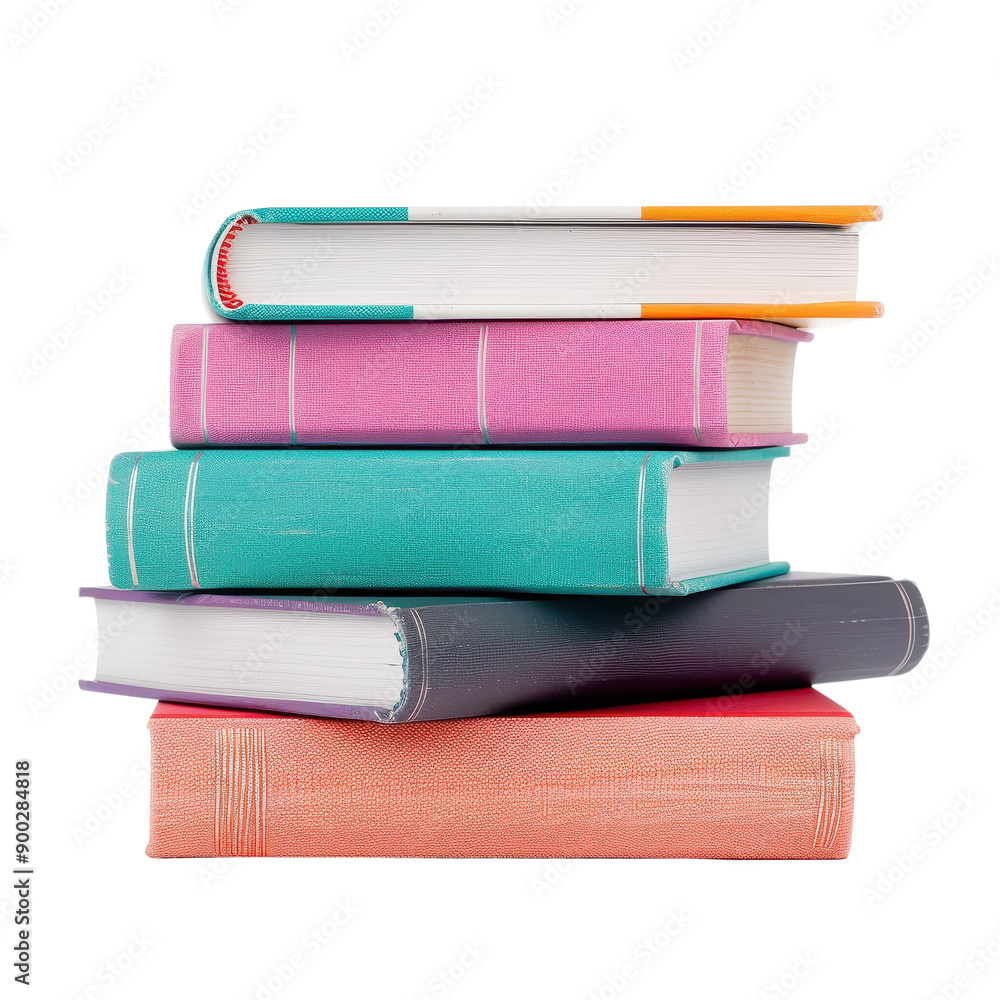 Stack of colorful books. Stack of colorful books.