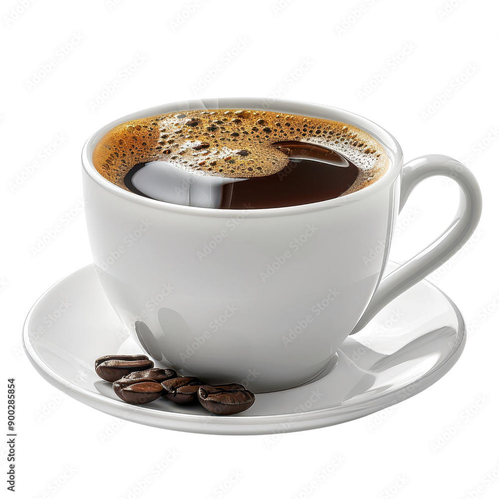 Fototapeta premium Cup of Coffee with Coffee Beans.