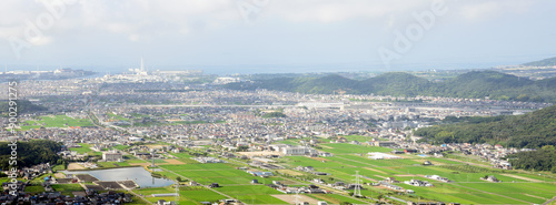 兵庫県・高砂市高御座山の早朝登山霞の出た日