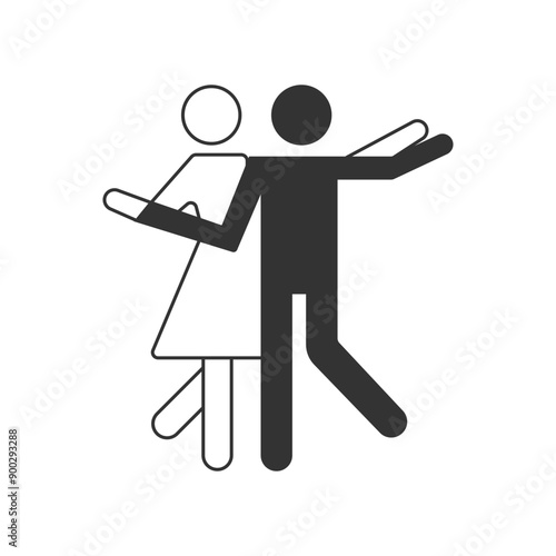 Dance hall or ballroom icon. Public information symbol modern, simple, vector, icon for website design, mobile app, ui. Vector Illustration