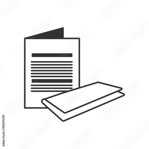 Newspaper icon. Newsstand symbol modern, simple, vector, icon for website design, mobile app, ui. Vector Illustration