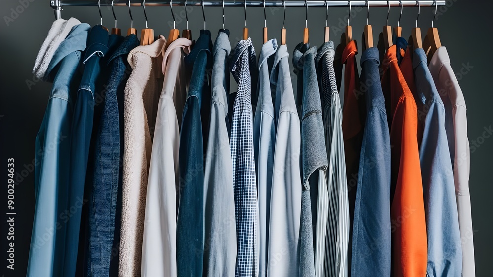 Professional Dry Cleaning Service with Hanging Clothes - Garment Care, Fabric Maintenance, and Clothing Preservation. Professional Dry Cleaning Service with Hanging Clothes - Garment Care, Fabric Maintenance, and Clothing Preservation.
