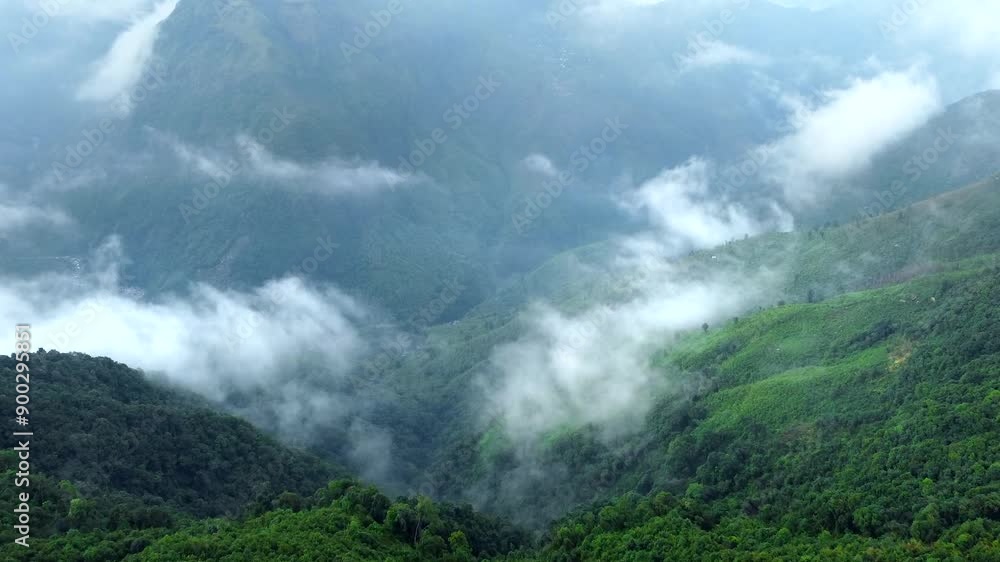 Aerial view of meghalaya cherrapunji mawsynram reserve Forest in india. The beautiful mountain of east khasi hills in meghalaya India. Aerial view of meghalaya cherrapunji mawsynram reserve Forest in india. The beautiful mountain of east khasi hills in meghalaya India.