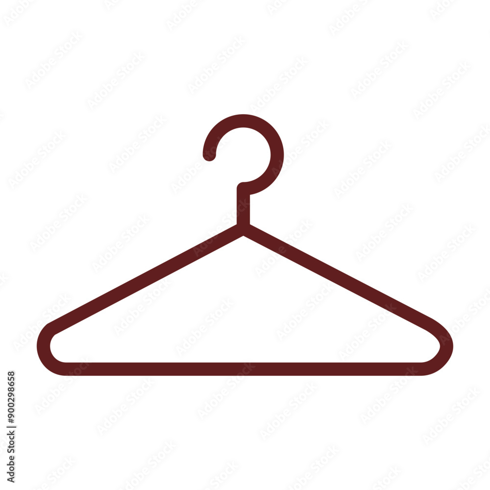 Hanger Vector Line Maroon Design Hanger Vector Line Maroon Design