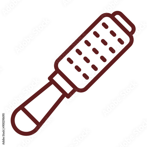 Lint Roller Vector Line Maroon Design