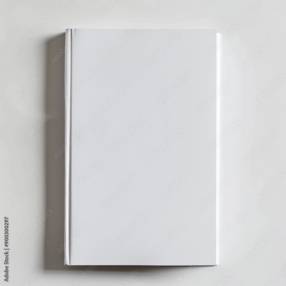White Book on White Backdrop: Minimalist Design White Book on White Backdrop: Minimalist Design
