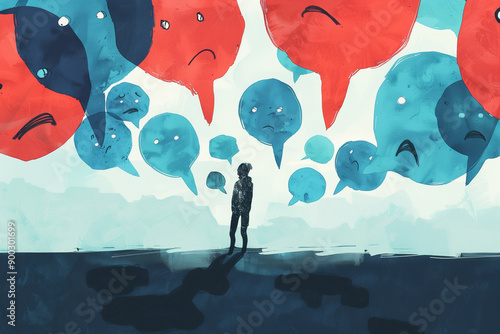 social bullying, hate speech concepts 

