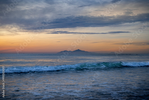 sunrise over the sea in vietnam