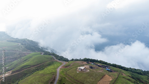Photos Aerial view of meghalaya cherrapunji mawsynram reserve Forest in india