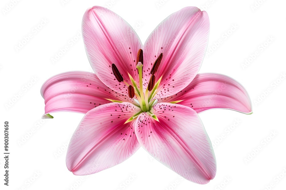 Fototapeta premium Pink Lily Flower Close-Up