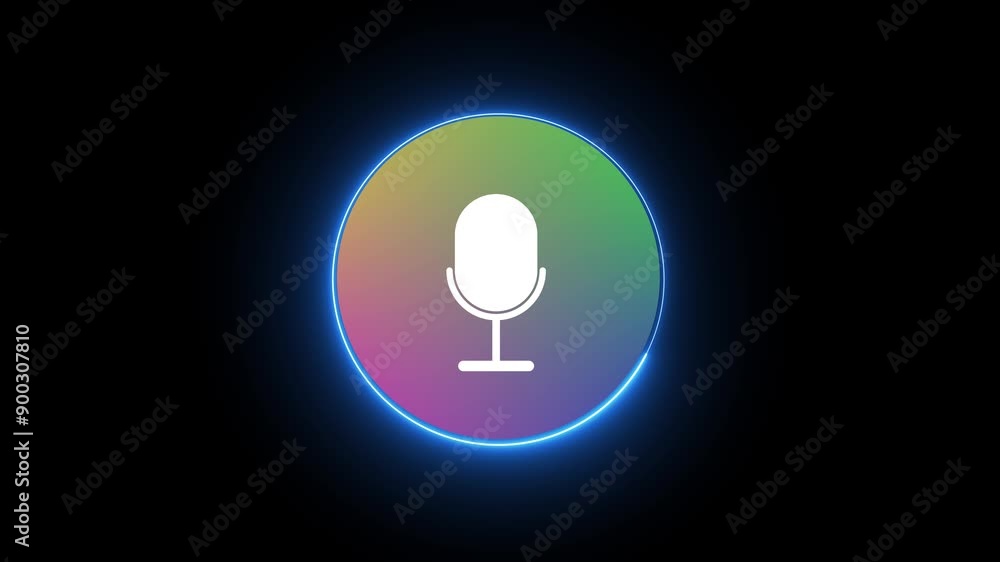 Recorder animation of record and microphone. Recorder animation of record and microphone.