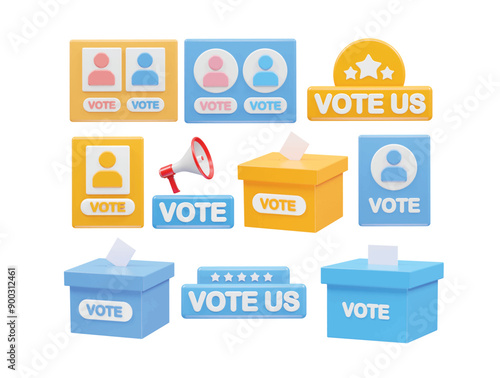 Vote icon illustration vector rendering