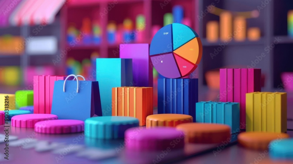 Ecommerce analytics flat design front view theme animation vivid Ecommerce analytics flat design front view theme animation vivid