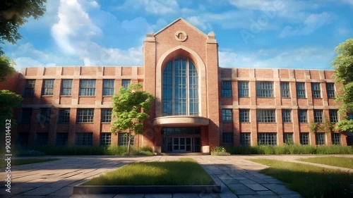 Wallpaper Mural animation of a school or campus building Torontodigital.ca