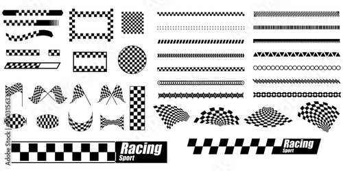 Futuristic streetwear cyberpunk interface element technology graphic vector design template