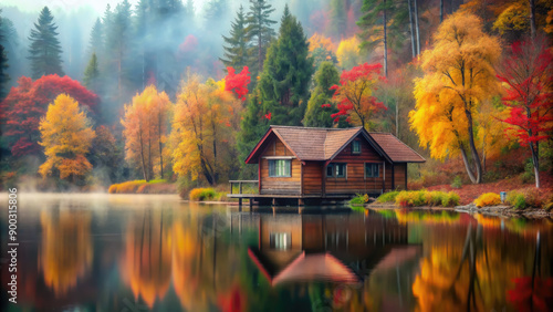 lake in the autumn forest, fall, yellow, red trees, foliage, leaves, water, pond, river, reflection, background, wallpaper, October, season, landscape, nature, beauty, travel, tourism, wood